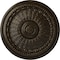 Ekena Millwork Brunswick Ceiling Medallion (Fits Canopies up to 4 1/2"), 27"OD x 2 1/2"P, Stone Hearth Crackle CM27BRSHC - alternate 1
